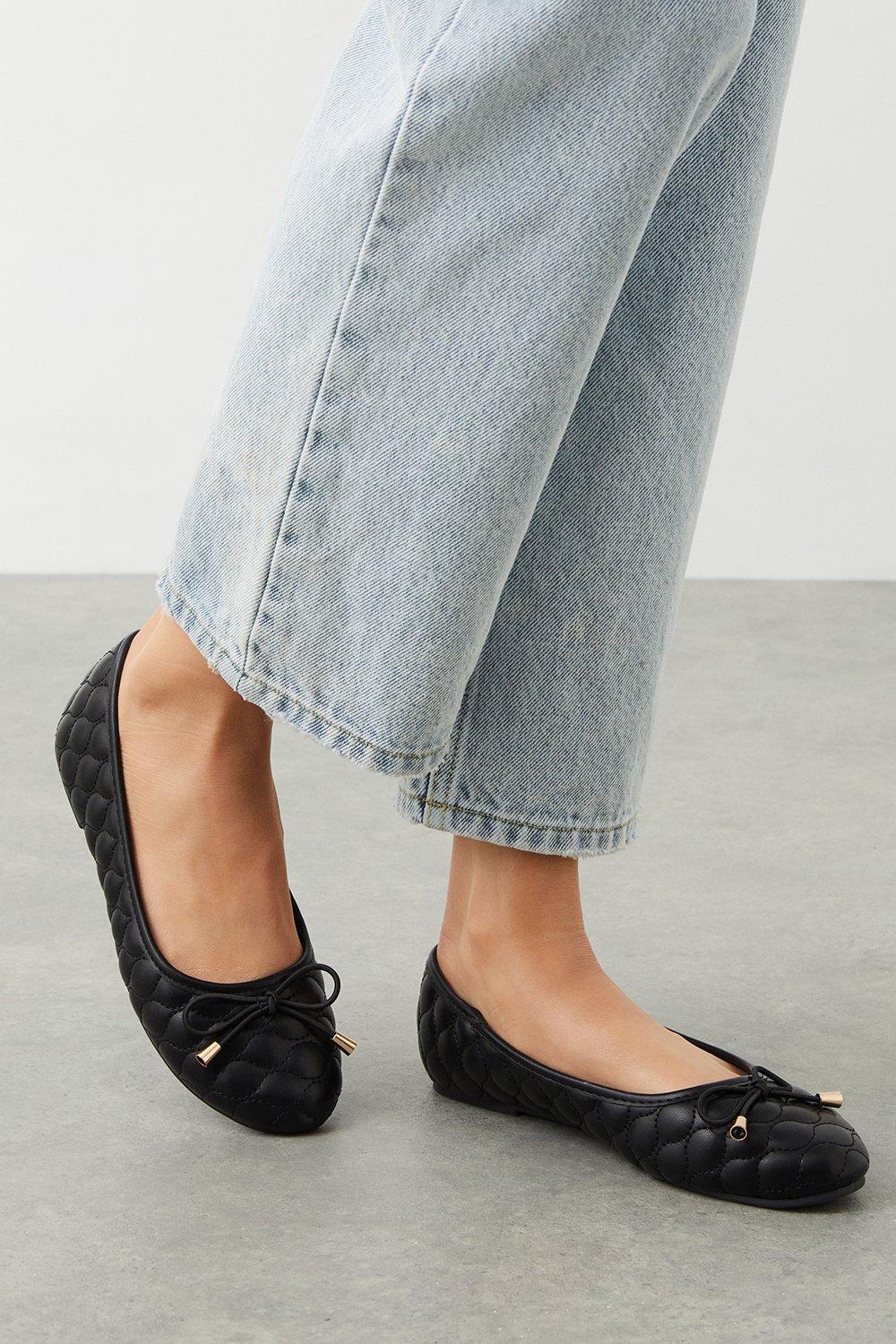 Wide leather hot sale flats