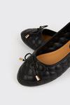 Dorothy Perkins Wide Fit Priya Quilted Ballet Flats thumbnail 4