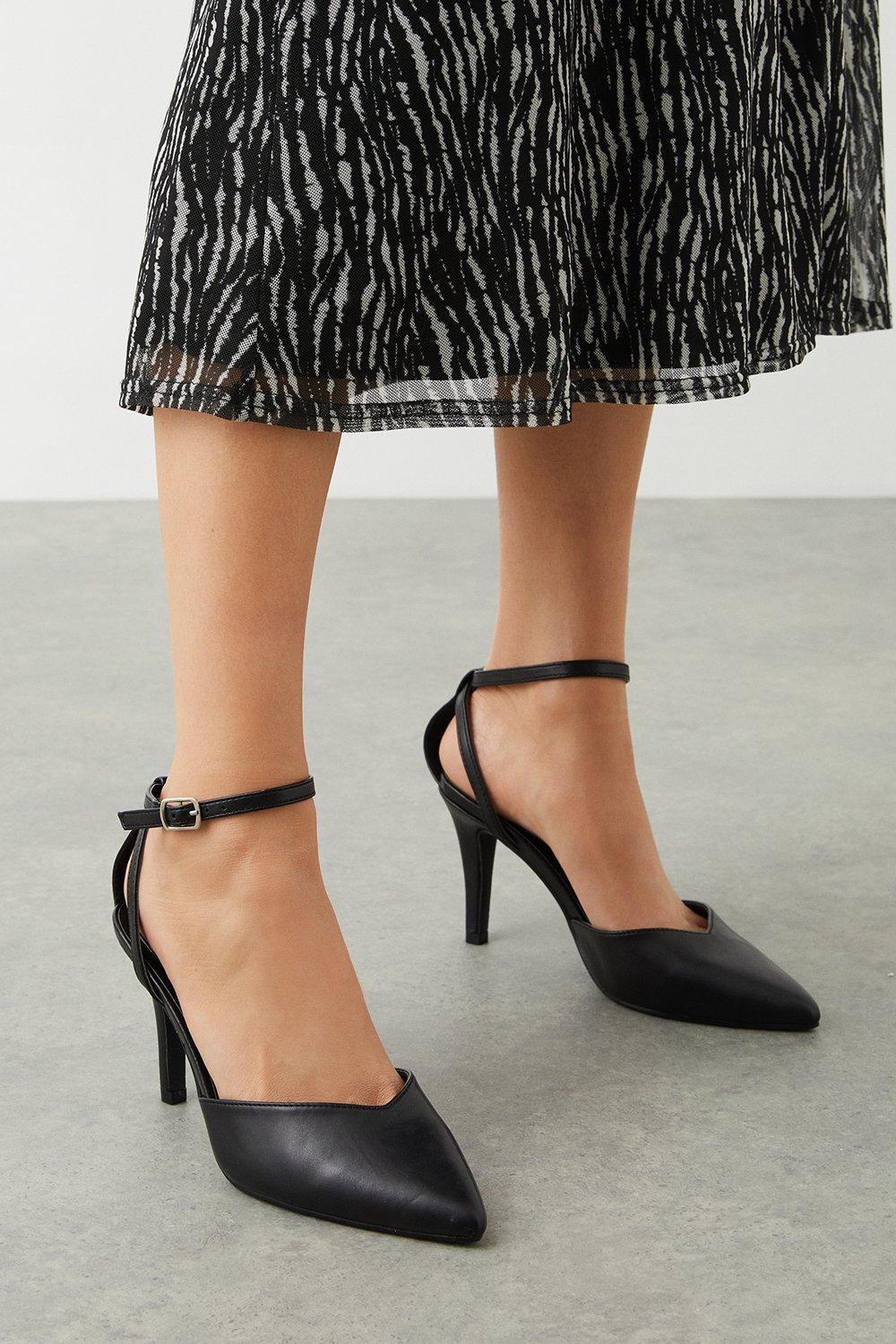 Women’s Erin Mid Heel Court Shoes - black - 8