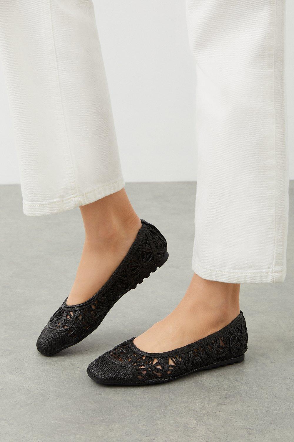 Image of Womens Promise Woven Ballet Flats