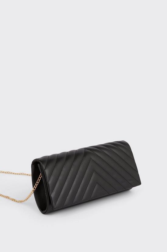 Dorothy Perkins Britney Quilted Clutch Bag 3