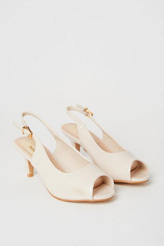 Good For the Sole Good For The Sole: Evelyn Wide Fit Peep Toe Sling Back 3