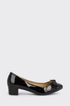 Good For the Sole Good For The Sole: Cici Comfort Block Heel Bow Court Shoes thumbnail 2