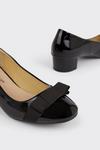 Good For the Sole Good For The Sole: Cici Comfort Block Heel Bow Court Shoes thumbnail 4