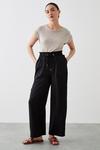 Dorothy Perkins Petite Washed Twill Wide Leg Trouser thumbnail 1