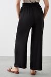 Dorothy Perkins Petite Washed Twill Wide Leg Trouser thumbnail 3