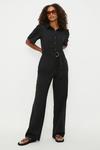 Dorothy Perkins Tall Belted Button Down Jumpsuit thumbnail 1