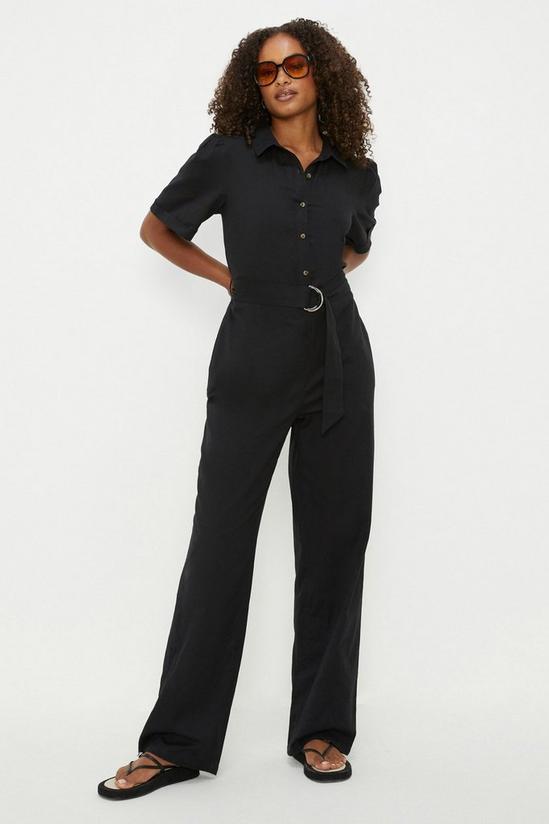 Dorothy Perkins Tall Belted Button Down Jumpsuit 1