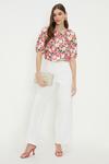 Dorothy Perkins Painted Floral Puff Sleeve Blouse thumbnail 2
