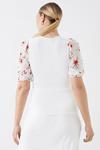 Dorothy Perkins Tall Floral Embroidered Sleeve Top thumbnail 3