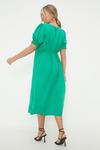 Dorothy Perkins Curve Green Shirred Cuff Midi Dress thumbnail 3