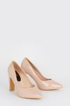 Dorothy Perkins Wide Fit Delma Slim Heel Court Shoes thumbnail 3