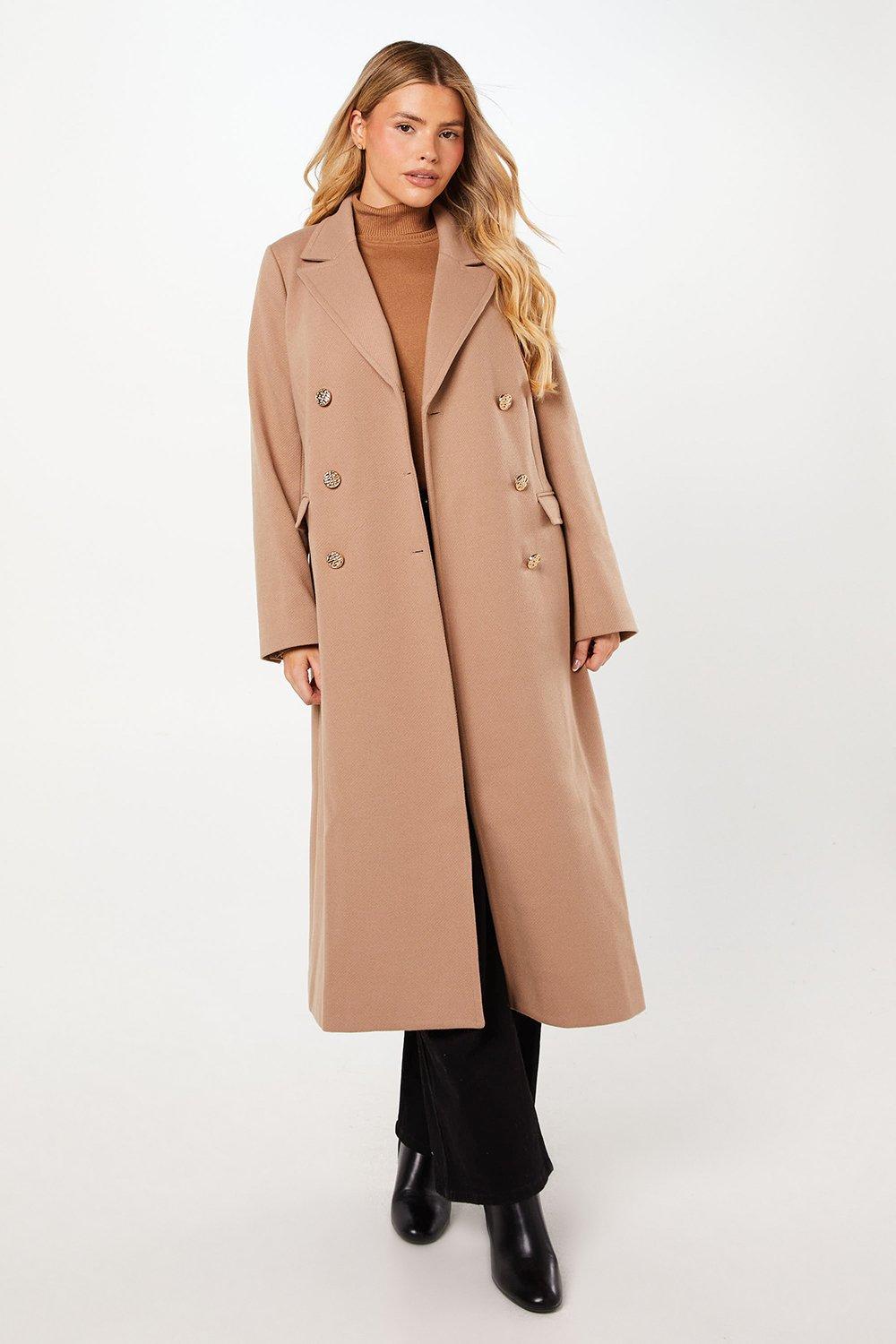 Jackets & Coats | Military Double Breasted Maxi Coat | Dorothy 