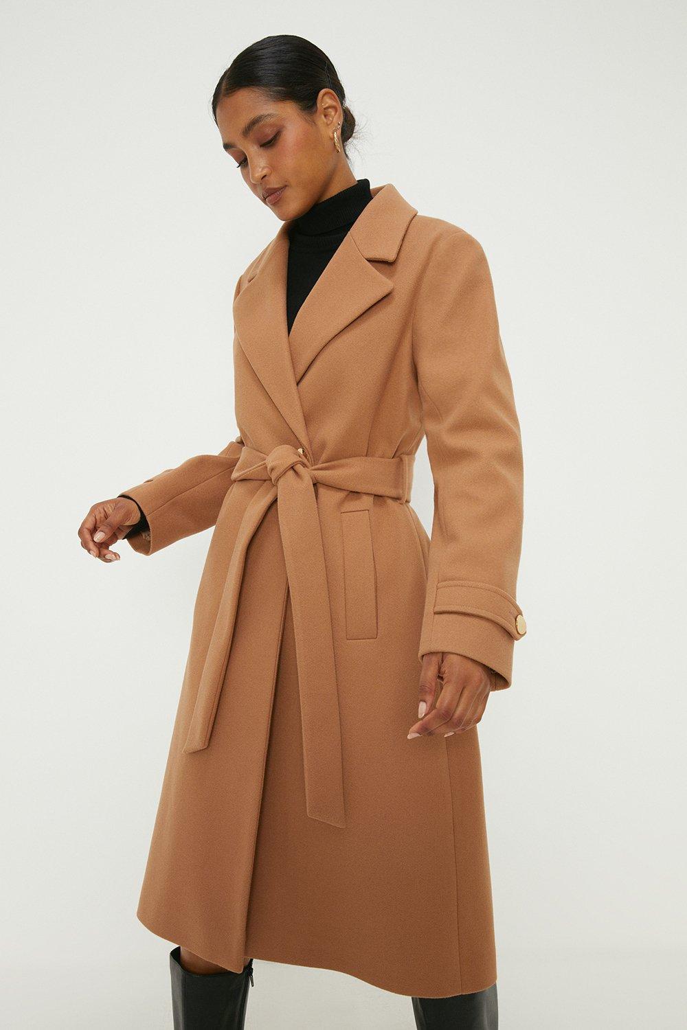 Dorothy perkins shop petite camel coat