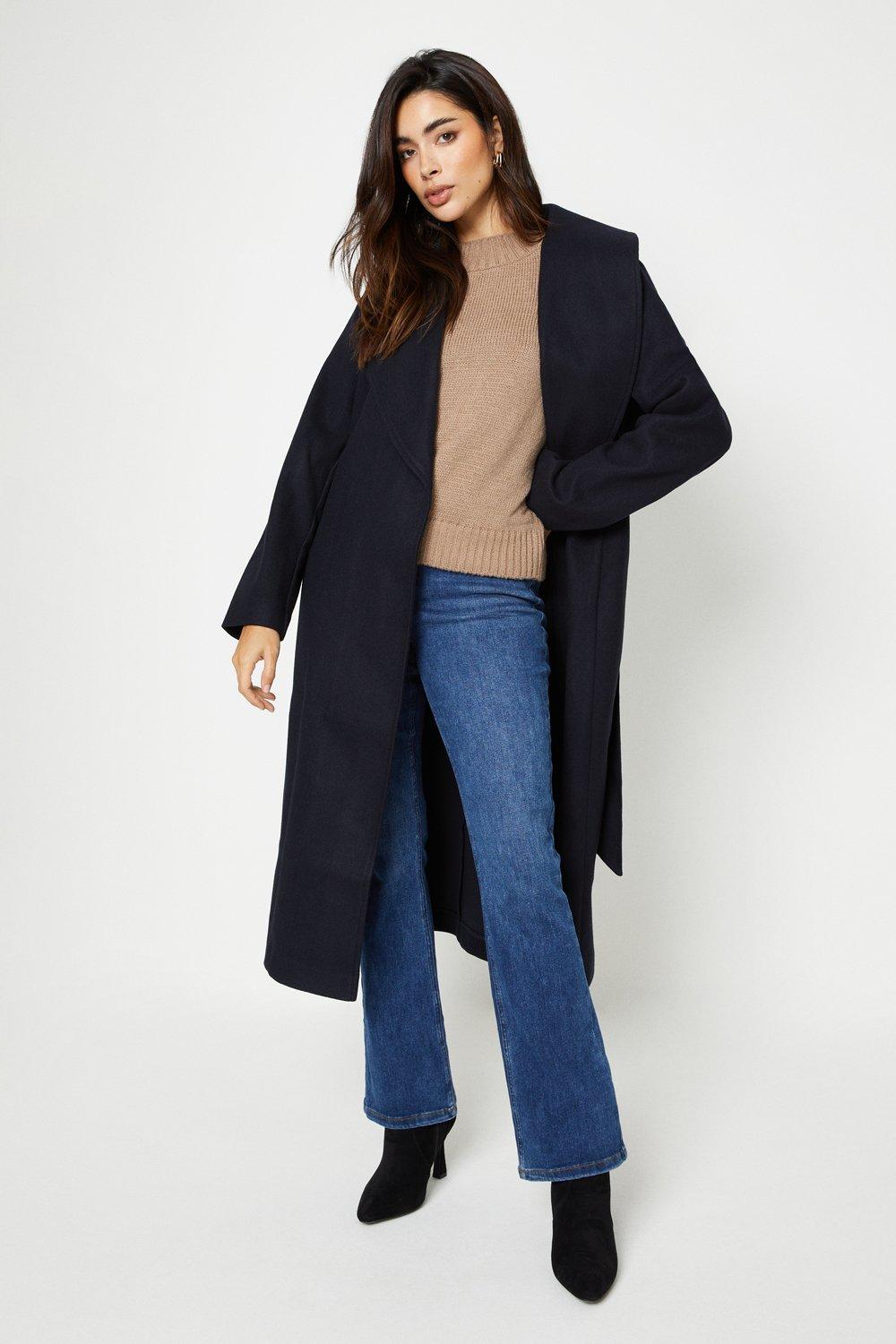 Dorothy perkins on sale belted wrap coat