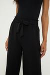 Dorothy Perkins Washed Twill Tie Waist Crop Trouser thumbnail 2