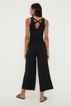 Dorothy Perkins Washed Twill Tie Waist Crop Trouser thumbnail 3
