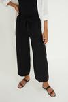Dorothy Perkins Washed Twill Tie Waist Crop Trouser thumbnail 4