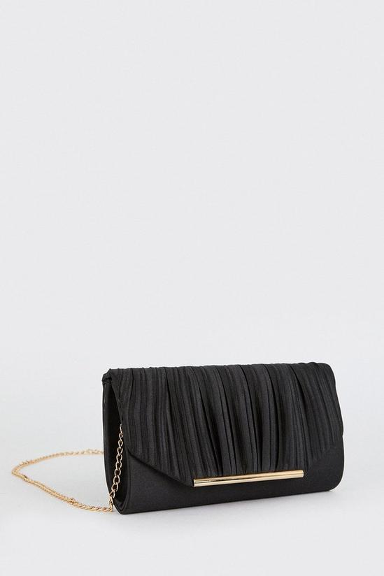 Dorothy Perkins Bailey Satin Rouched Clutch Bag 3