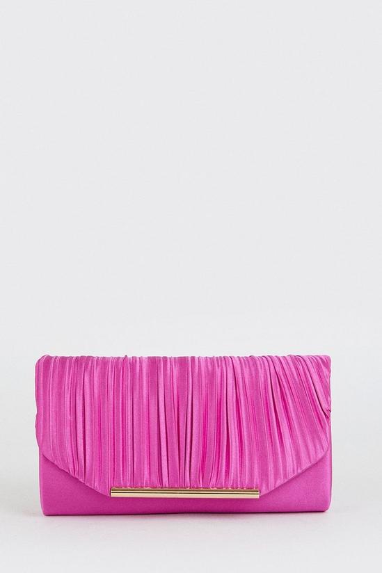 Dorothy Perkins Bailey Satin Rouched Clutch Bag 2