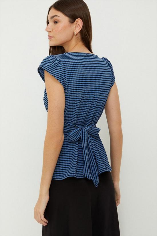 Dorothy Perkins Frill Tie Back Gingham Top 3
