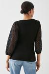 Dorothy Perkins Contrast Lace Sleeve Top thumbnail 3