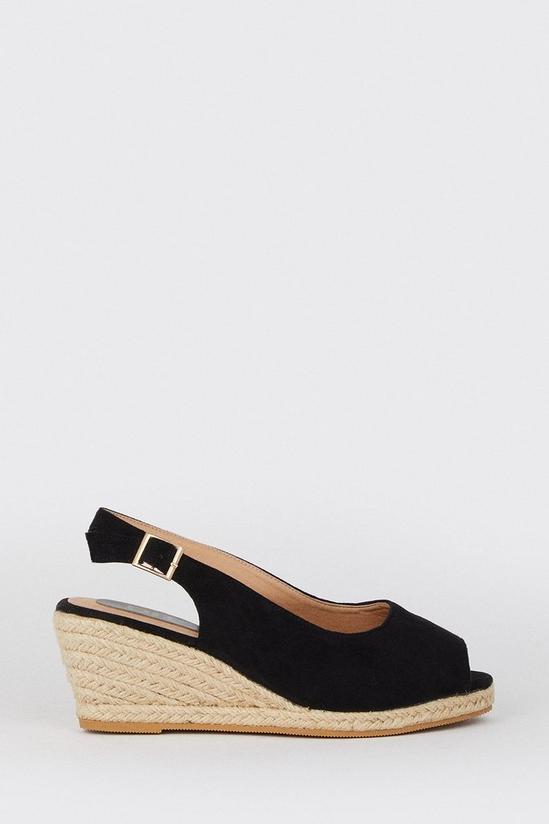 Dorothy Perkins Extra Wide Fit Reign Peep Toe Wedges 2