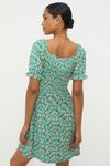 Dorothy Perkins Multi Floral Shirred Waist Ruffle Mini Dress thumbnail 3