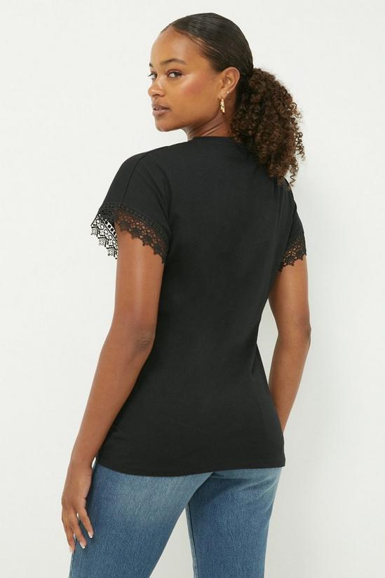 Dorothy Perkins Tall Lace Trim Sleeve T-shirt 3