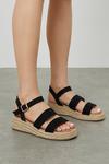 Dorothy Perkins Wide Fit Relly Low Flatform Two Part Wedges thumbnail 1