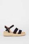 Dorothy Perkins Wide Fit Relly Low Flatform Two Part Wedges thumbnail 2