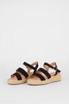 Dorothy Perkins Wide Fit Relly Low Flatform Two Part Wedges thumbnail 3