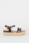 Dorothy Perkins Wide Fit Romy Multi Strap Low Wedges thumbnail 2