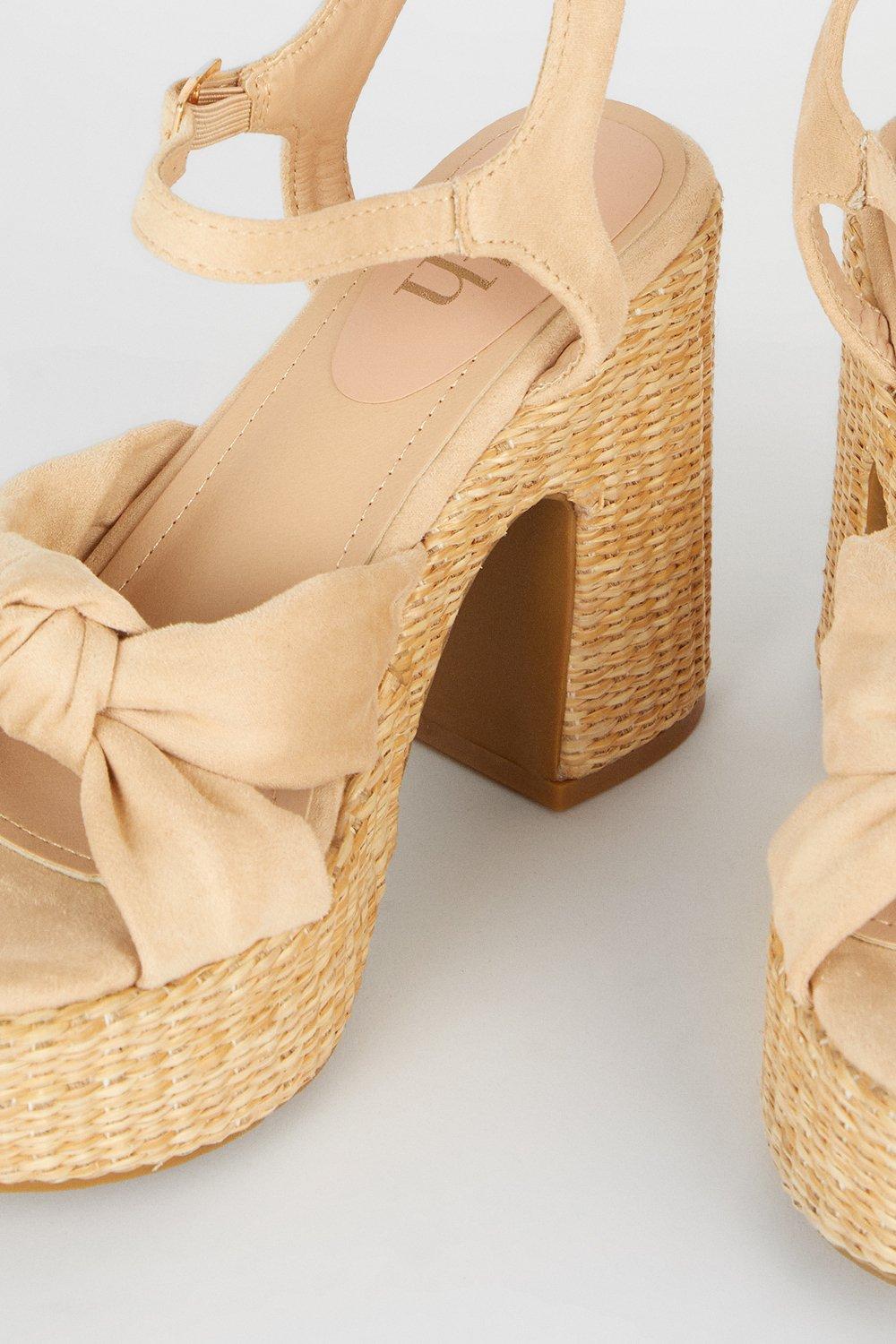 Faith Harper Twist Knot Platform Sandals