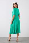 Dorothy Perkins Green Wrap Short Sleeve Midi Dress thumbnail 3