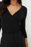 Dorothy Perkins Fitted Wrap Top thumbnail 2