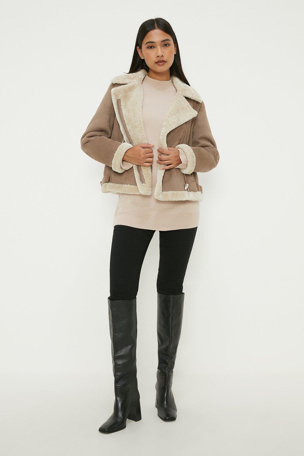 Dorothy perkins shearling outlet jacket