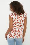 Dorothy Perkins Tall Red Floral Twist Neck Sleeveless Blouse thumbnail 3