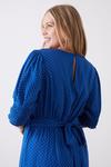 Dorothy Perkins Curve Cobalt Spot Empire Shirred Cuff Midi Dress thumbnail 2
