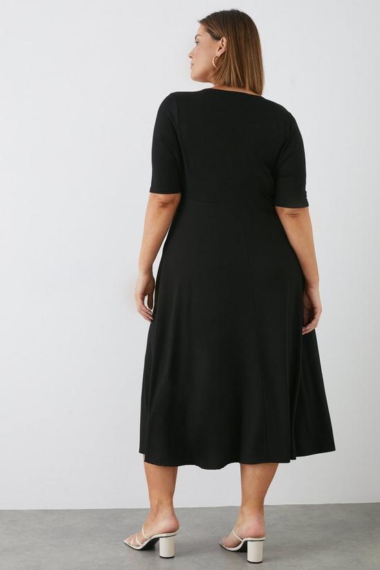 Dorothy Perkins Curve Short Sleeve Jersey Wrap Dress 3