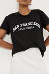 Dorothy Perkins San Francisco Longline Logo T-shirt thumbnail 2