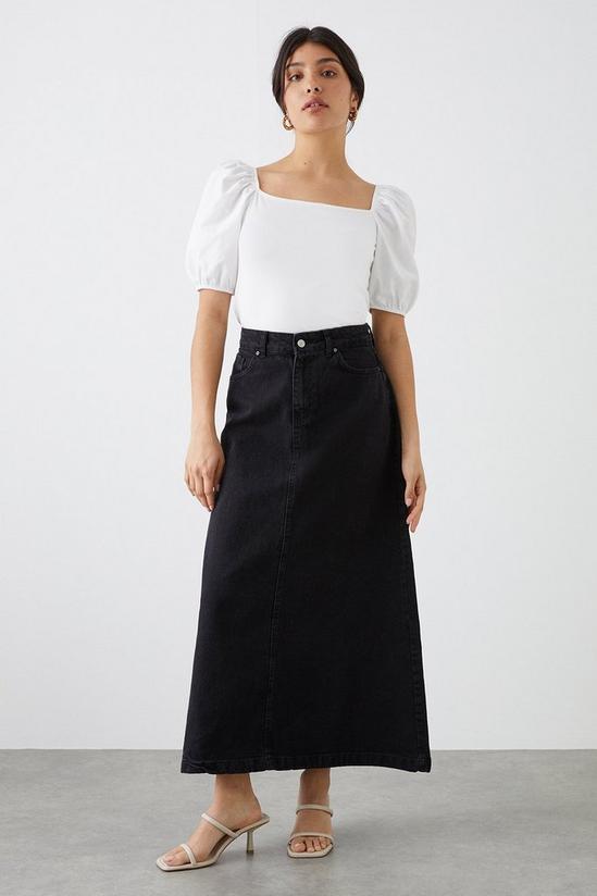Dorothy Perkins A-line Denim Midaxi Skirt 1