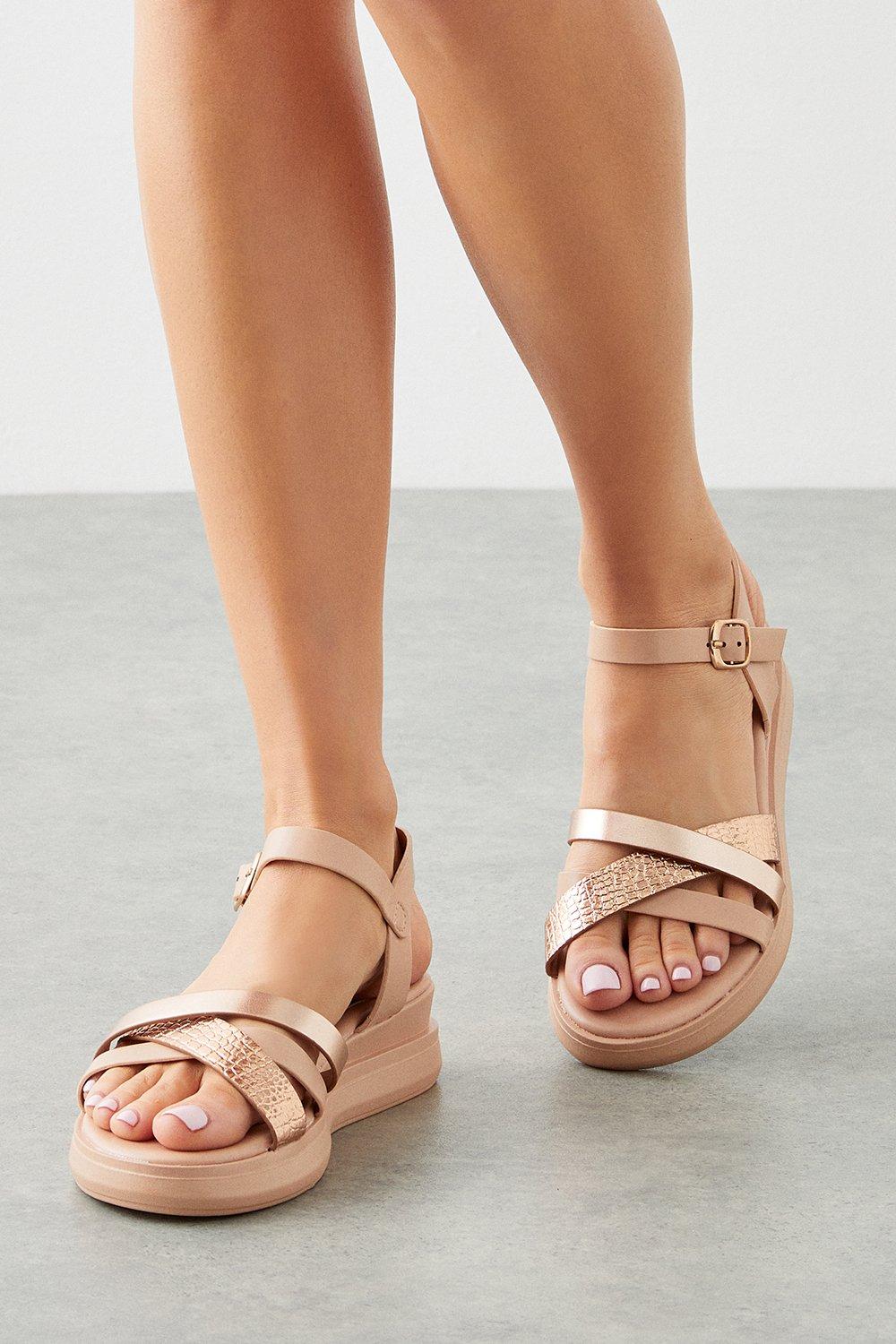 Women’s Good For The Sole: Wide Fit Harper Low Wedges - blush - 6