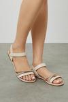 Good For the Sole Good For The Sole: Wide Fit Moni Flat Sandals thumbnail 1