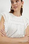 Dorothy Perkins Broderie Frill Top thumbnail 1