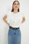Dorothy Perkins Broderie Frill Top thumbnail 2
