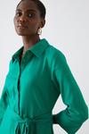 Dorothy Perkins Green Midi Shirt Dress thumbnail 2