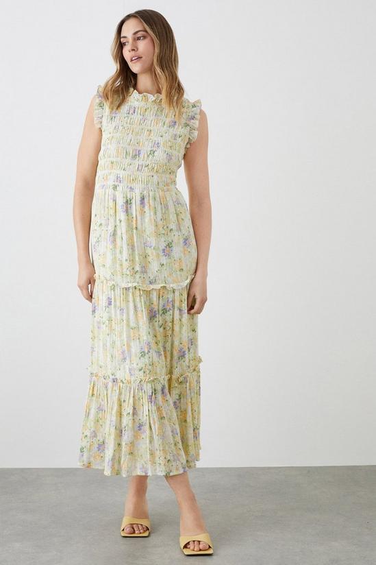 Dorothy Perkins Soft Floral Tiered Midi Dress 1