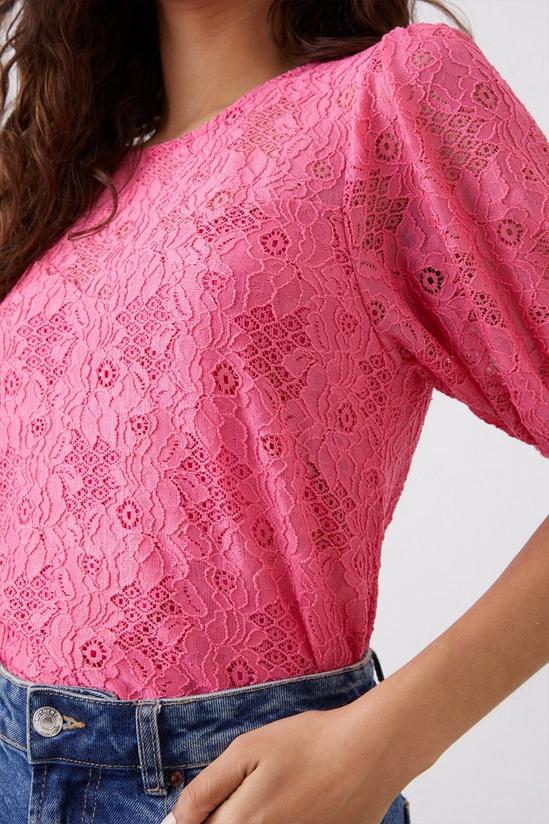 Dorothy Perkins Petite Pink Lace Top 2