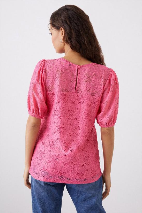 Dorothy Perkins Petite Pink Lace Top 3